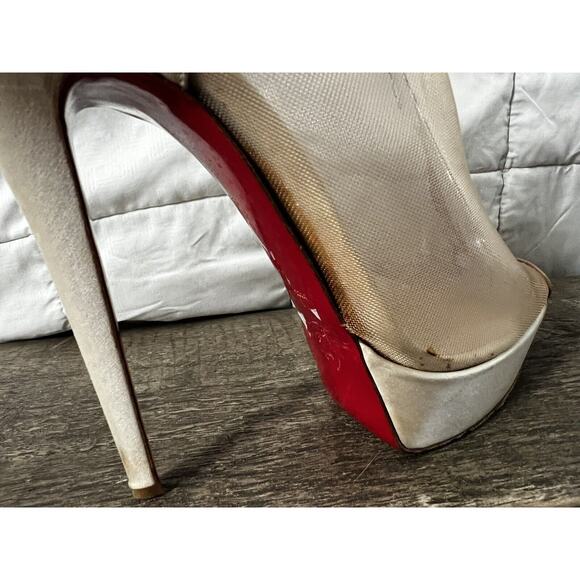 Louboutin Heels Peep Toe size 40 - Picture 5 of 8